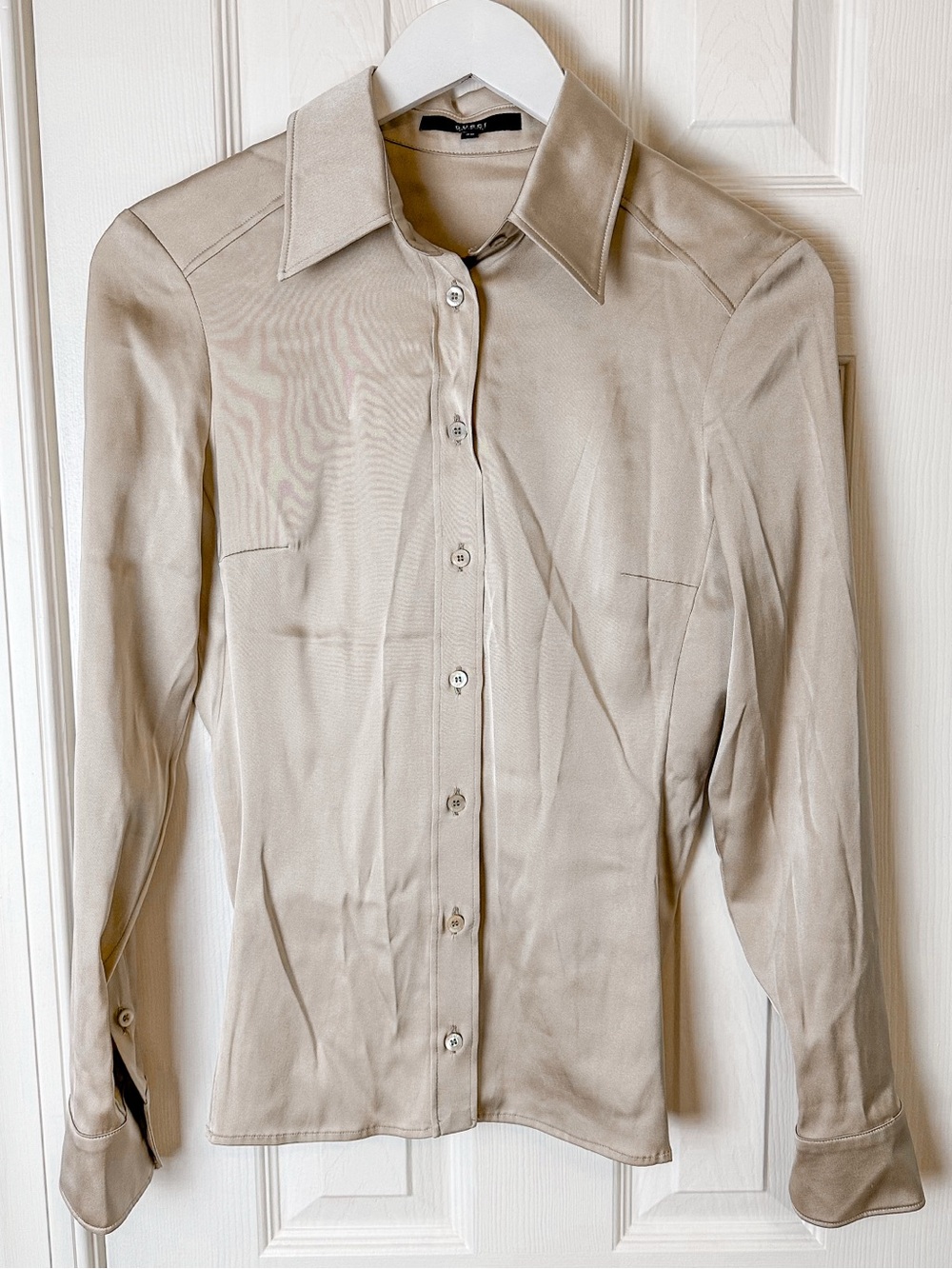 Gucci Silk Long Sleeve Button Down Blouse